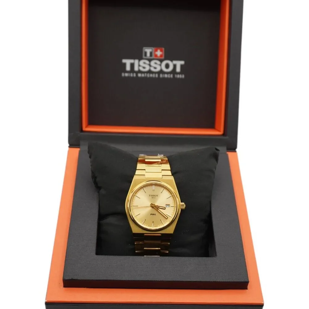 Tissot Gold PRX Stainless Steel Bracelet Watch